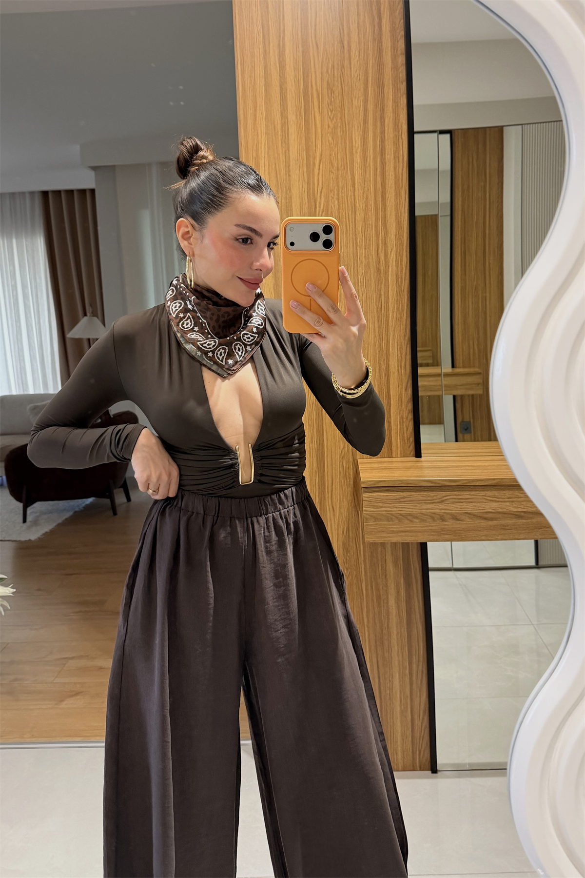 Florencia Haki Göğüs Tokalı Body