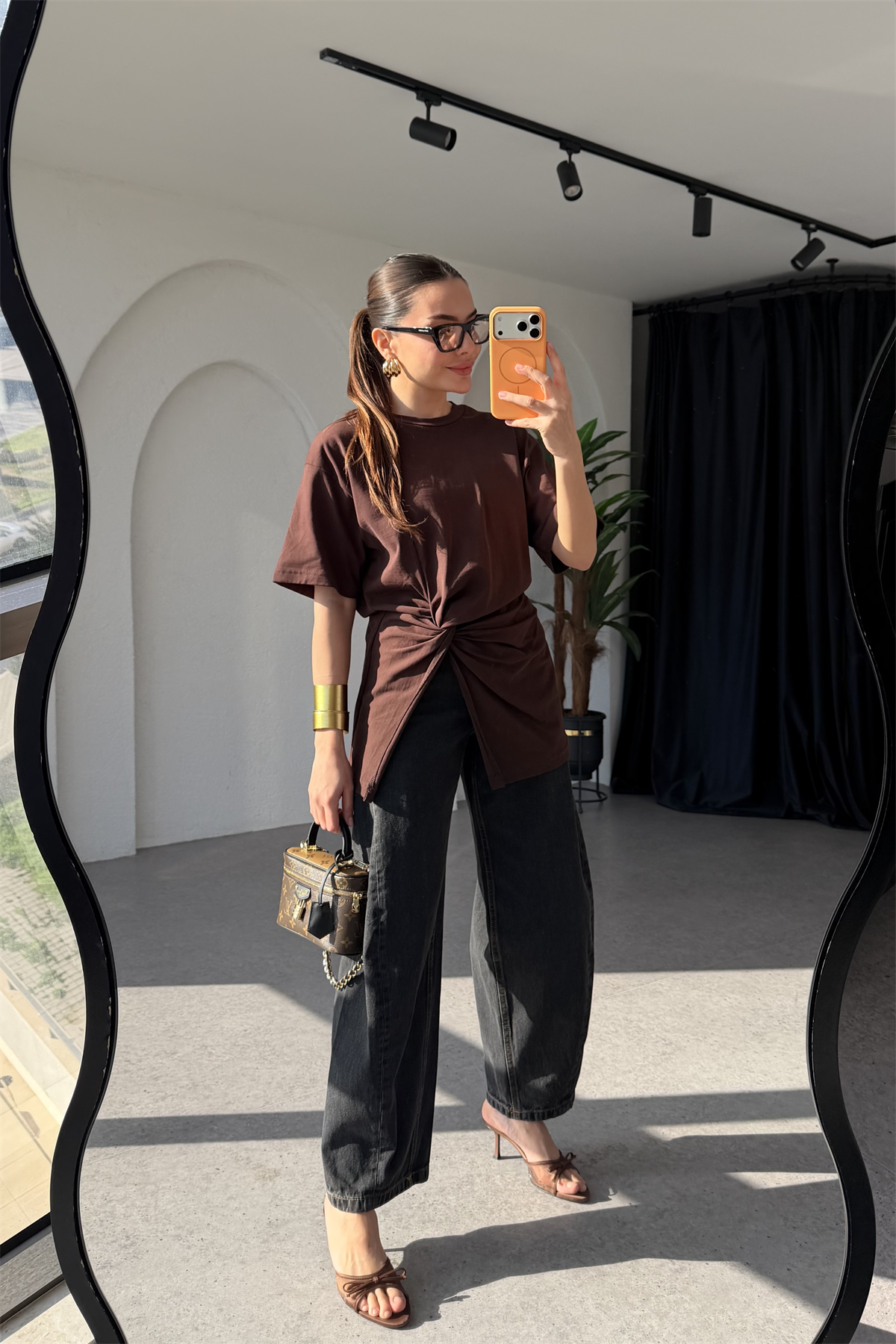 Forel Siyah Baggy Jean