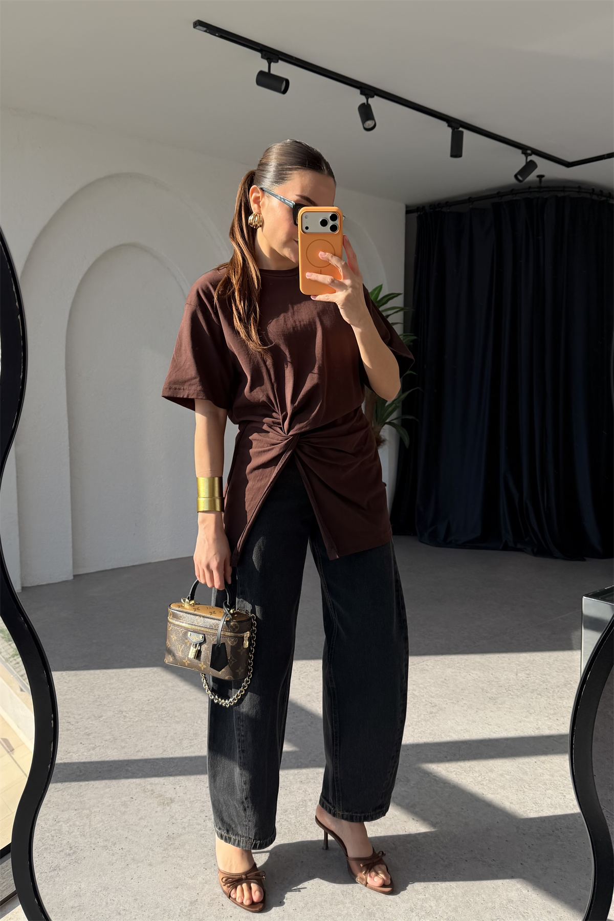 Forel Siyah Baggy Jean