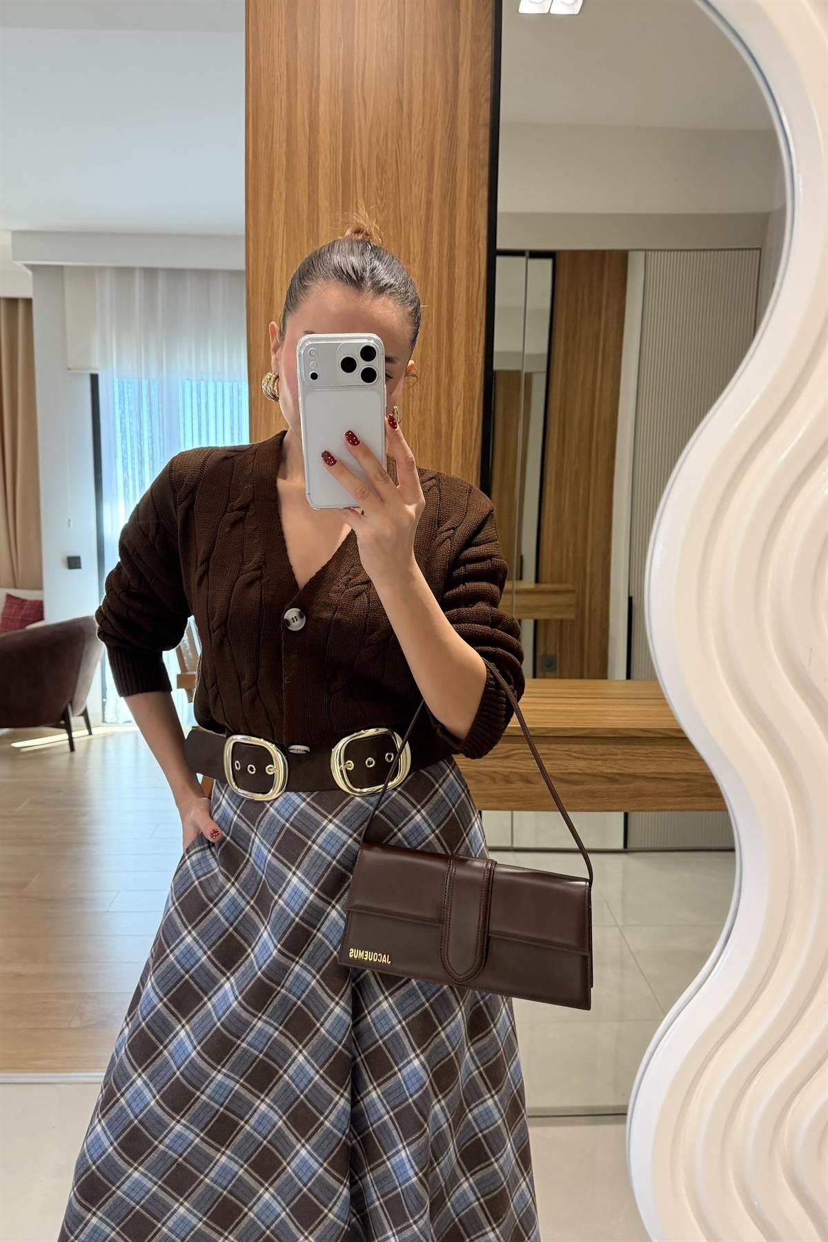 Gigi Kahve Baklava Hırka 