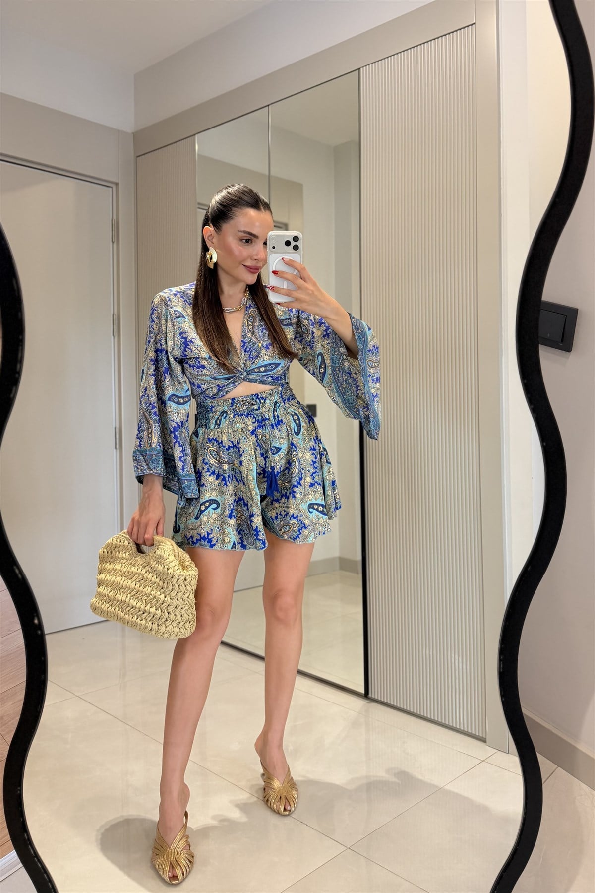 Gipsy Saks Etnik Şortlu İthal Takım
