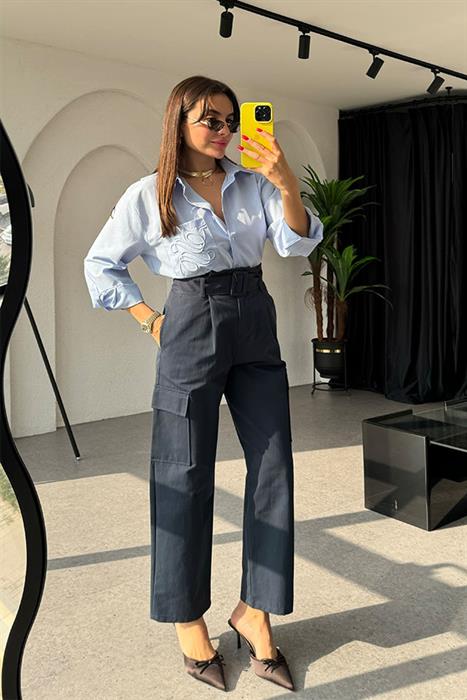 Gobbi Cepli Lacivert Kargo Pantolon