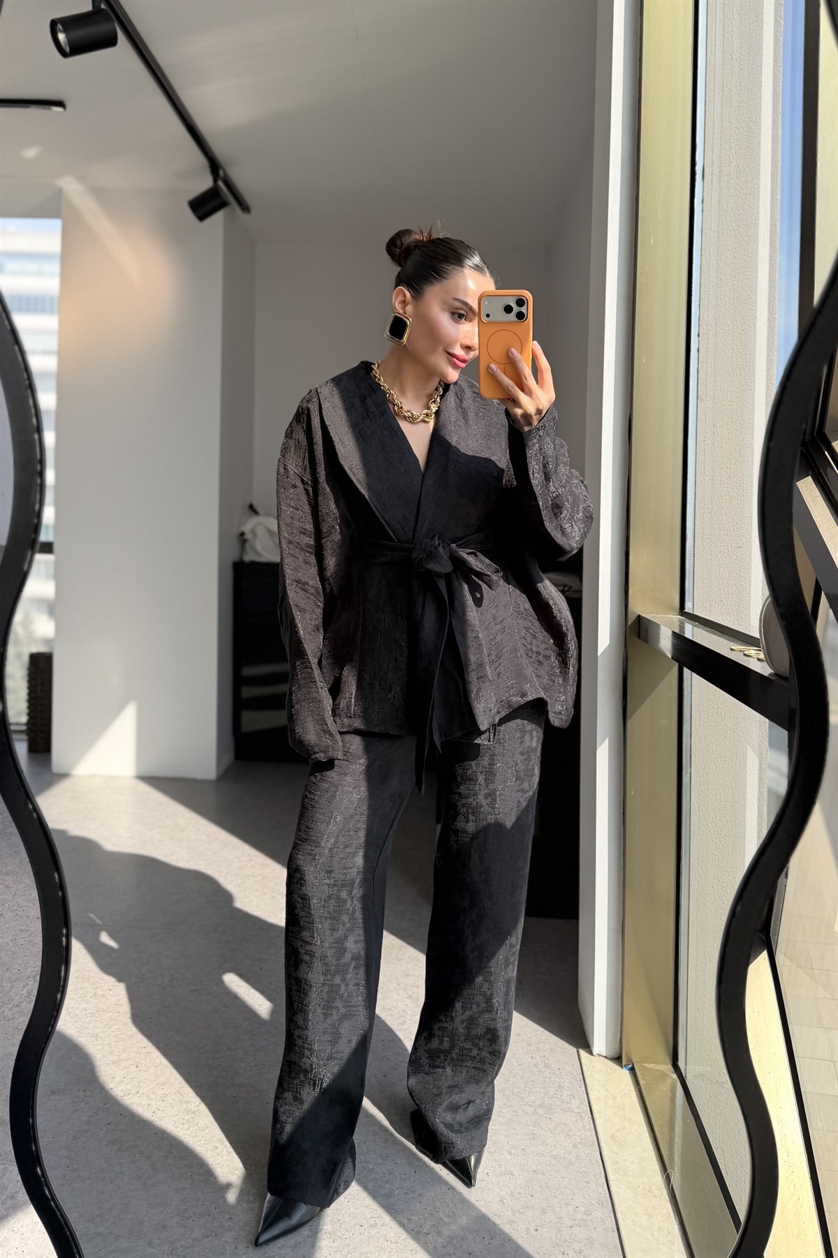 Godness Siyah Dokulu Premium Takım
