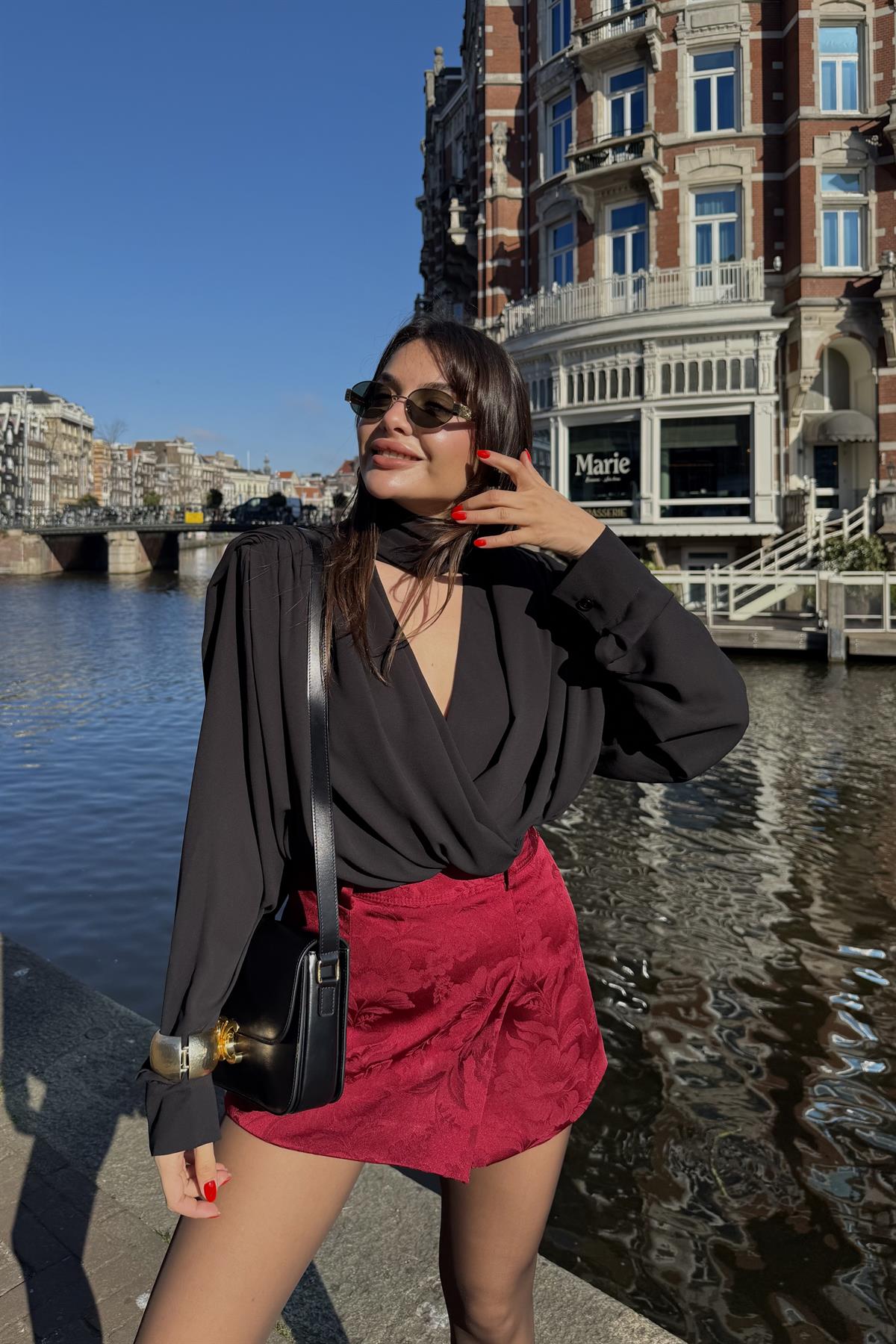 Gouda Siyah Tasarım Gömlek