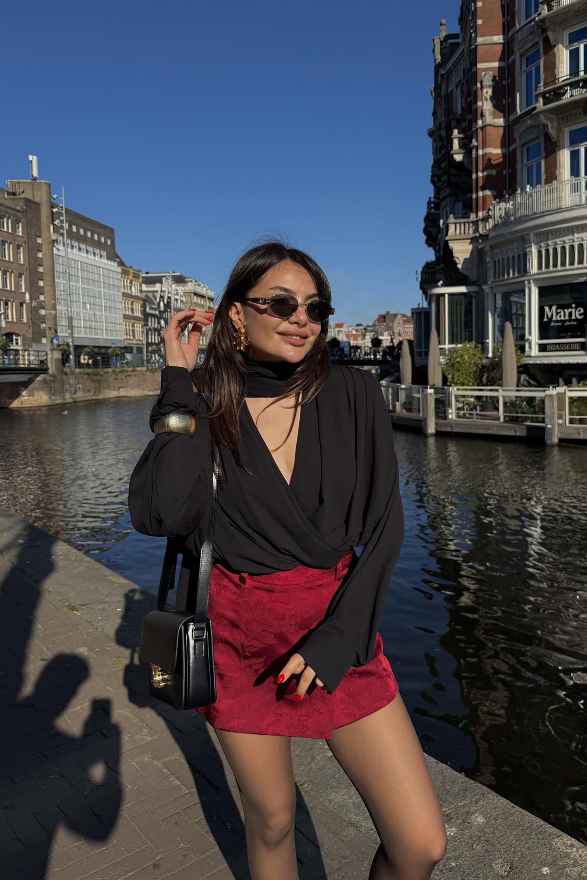 Gouda Siyah Tasarım Gömlek