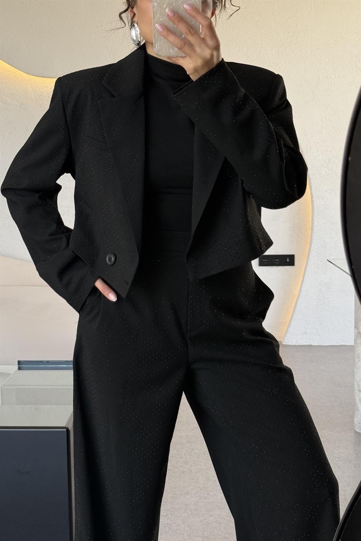 Grace Taşlı Blazer Pantolon Takım