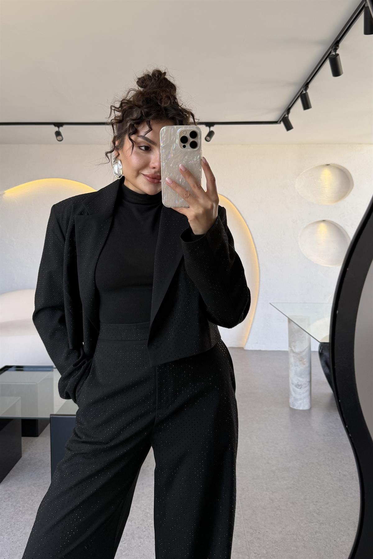 Grace Taşlı Blazer Pantolon Takım