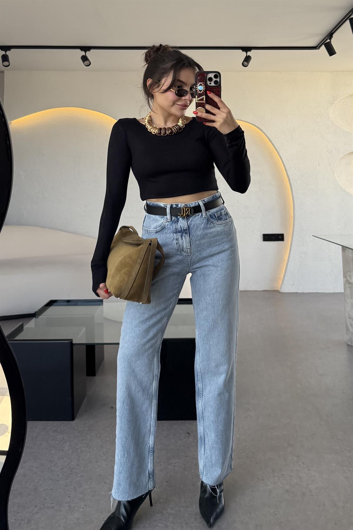 Gravita Kesikli Boru Paca Jean