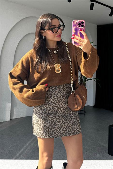 Harriet Mini Leopar Etek