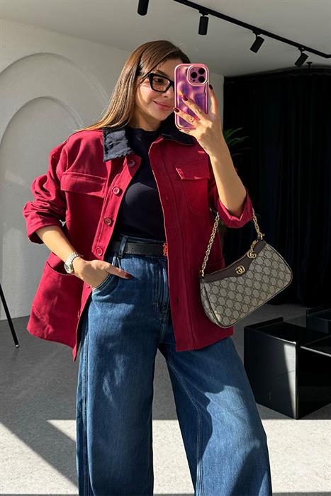 Hector Bordo Gabardin Ceket 