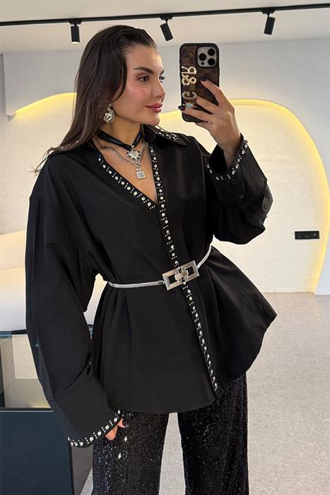 Heny Gümüş İnce Kemer