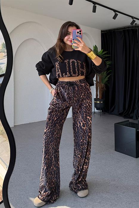Hola Leopar Palazzo Pantolon