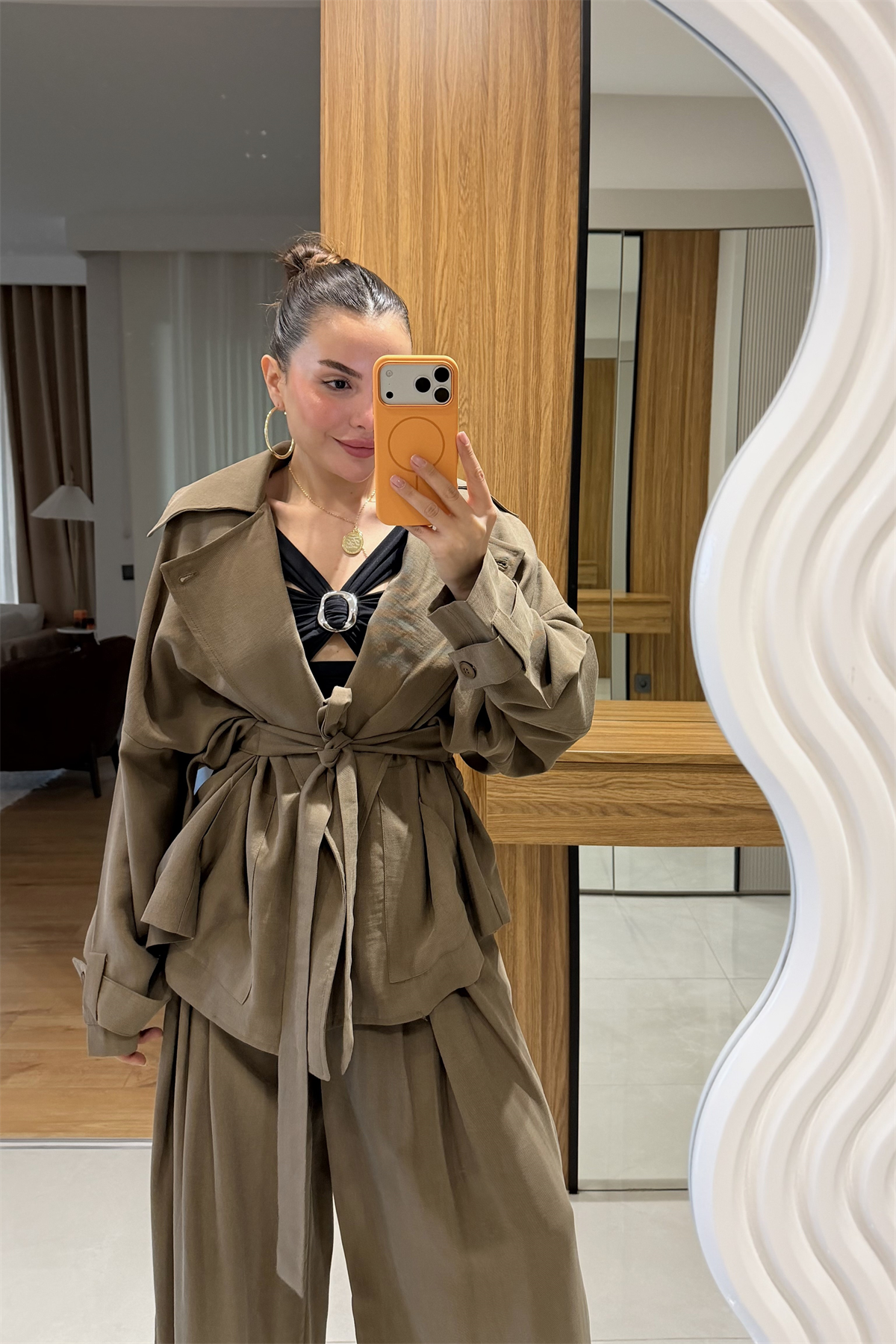Holia Haki Premium İkili Takım