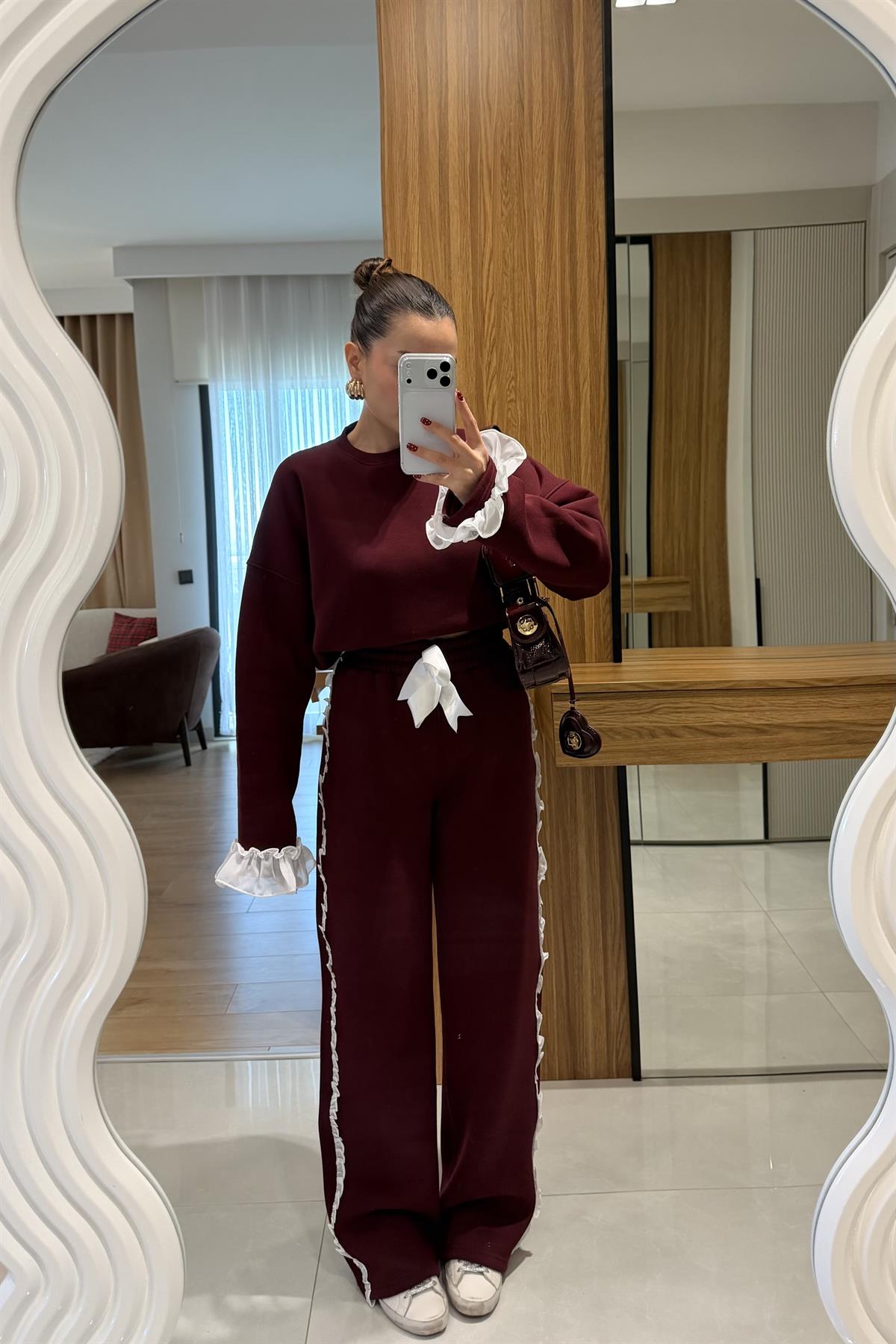 Isabell Bordo Şardonlu Tasarım Takım