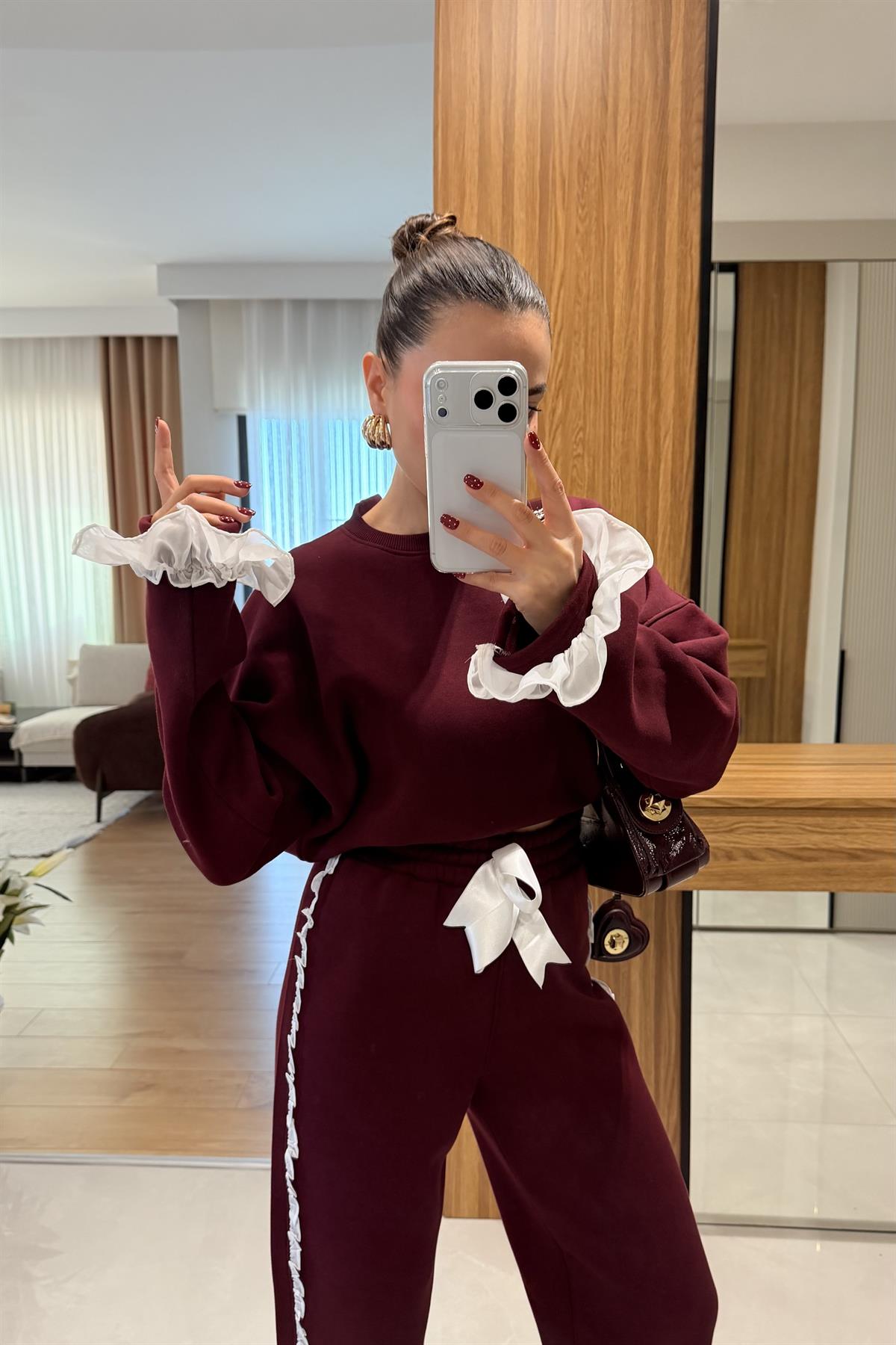 Isabell Bordo Şardonlu Tasarım Takım