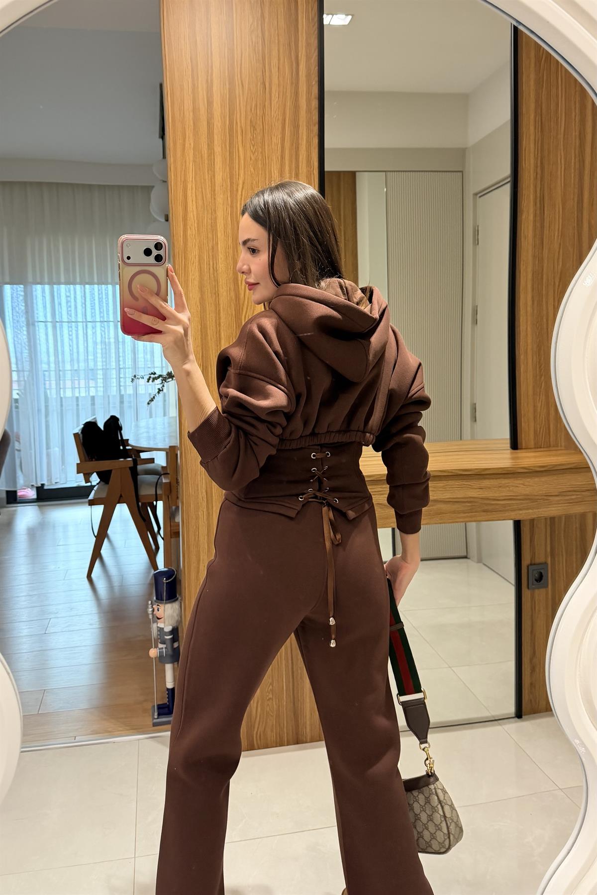 Island Kahve Korse Model Şardonlu Takım