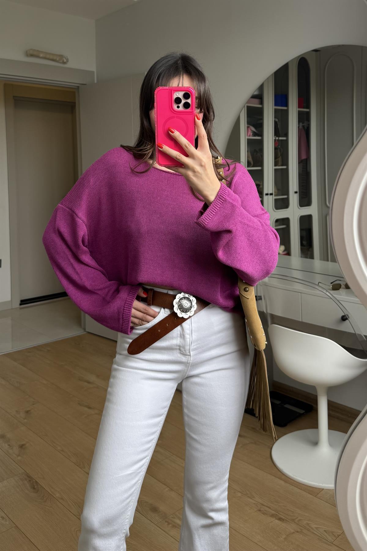 İtalian Ahududu Merserize Triko