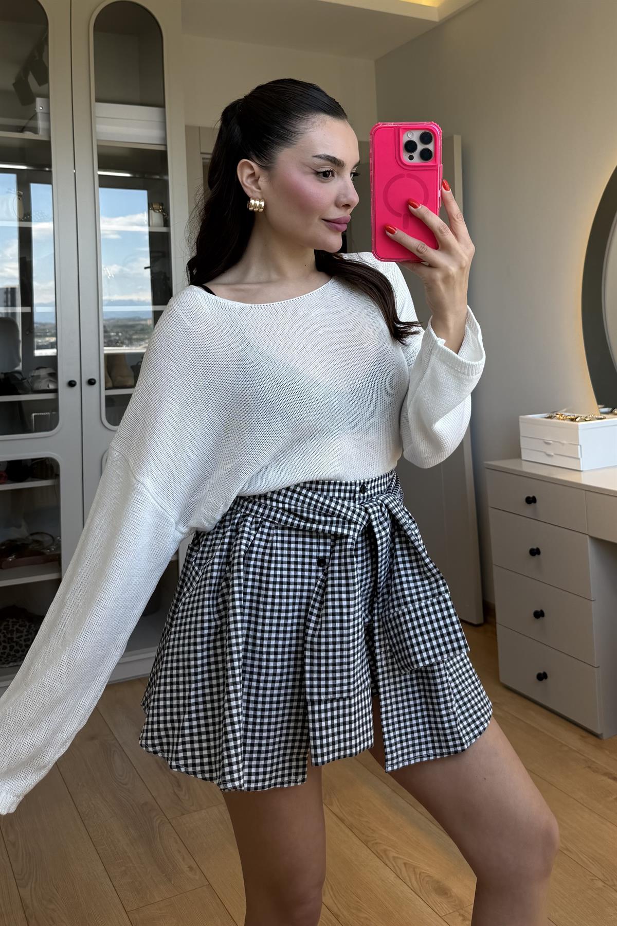 İtalian Beyaz Merserize Triko