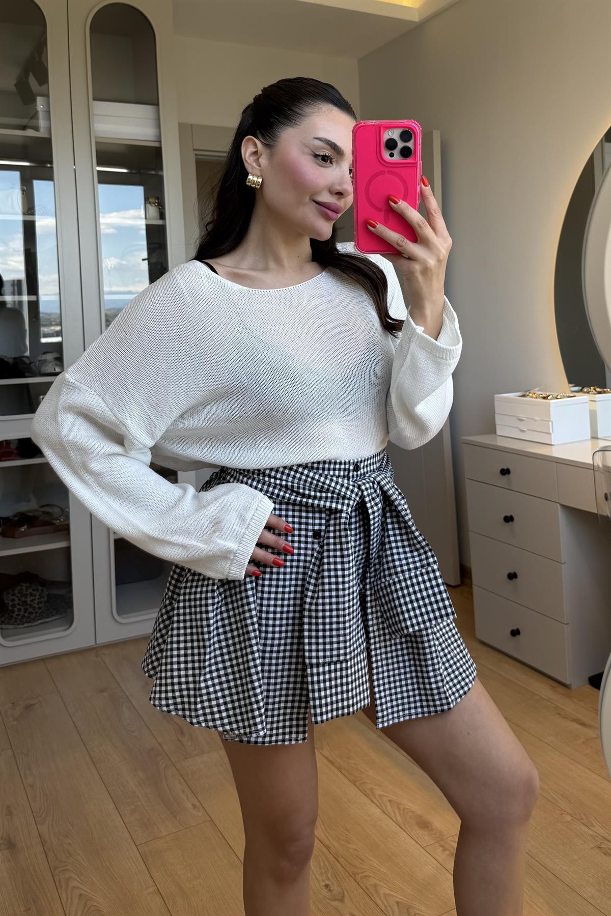 İtalian Beyaz Merserize Triko