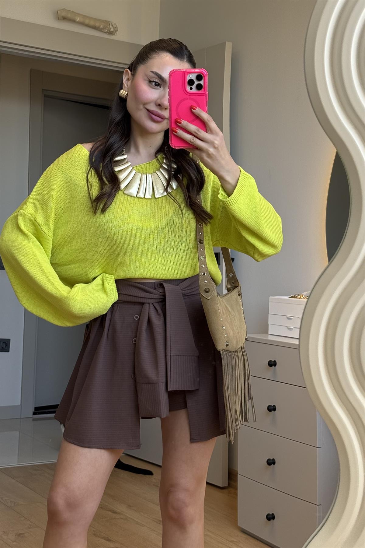 İtalian Fıstık Yeşili Merserize Triko