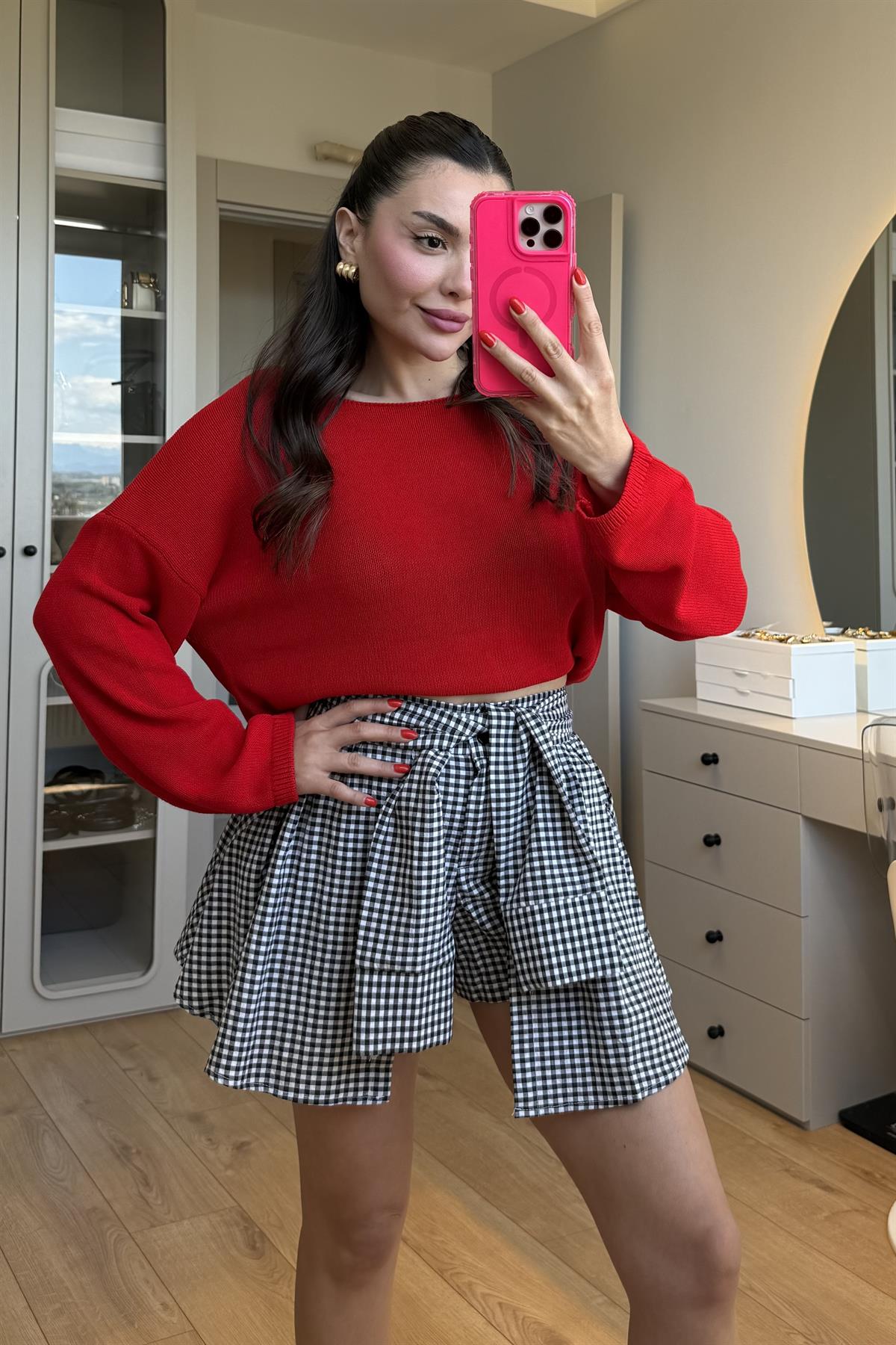 İtalian Kırmızı Merserize Triko