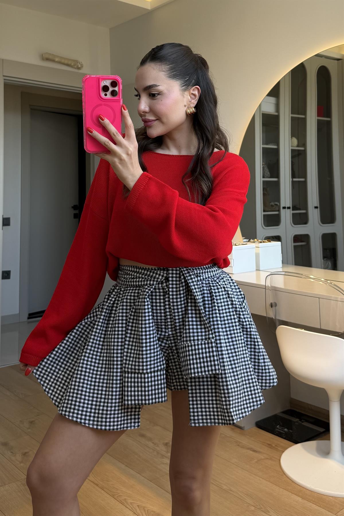 İtalian Kırmızı Merserize Triko