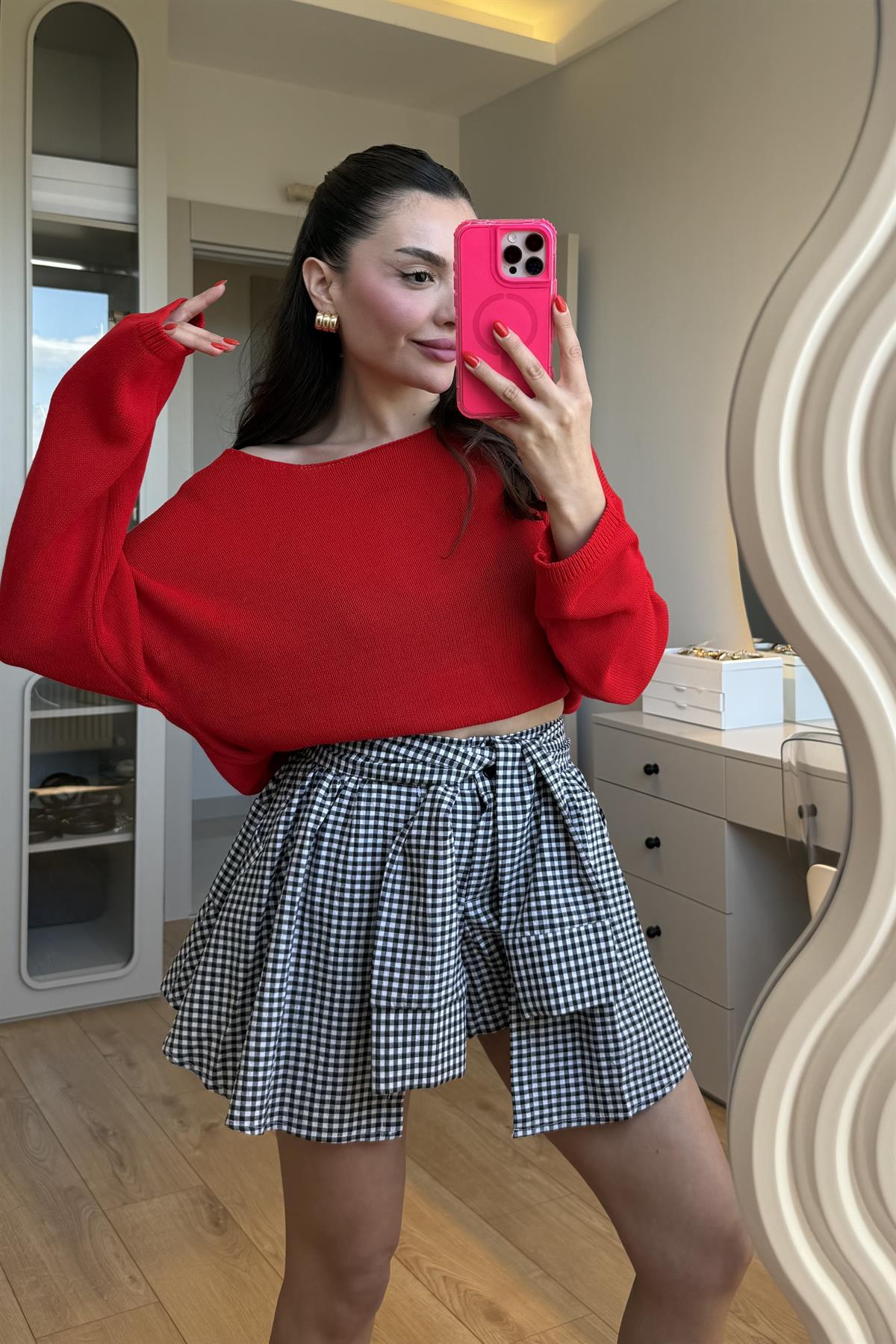 İtalian Kırmızı Merserize Triko