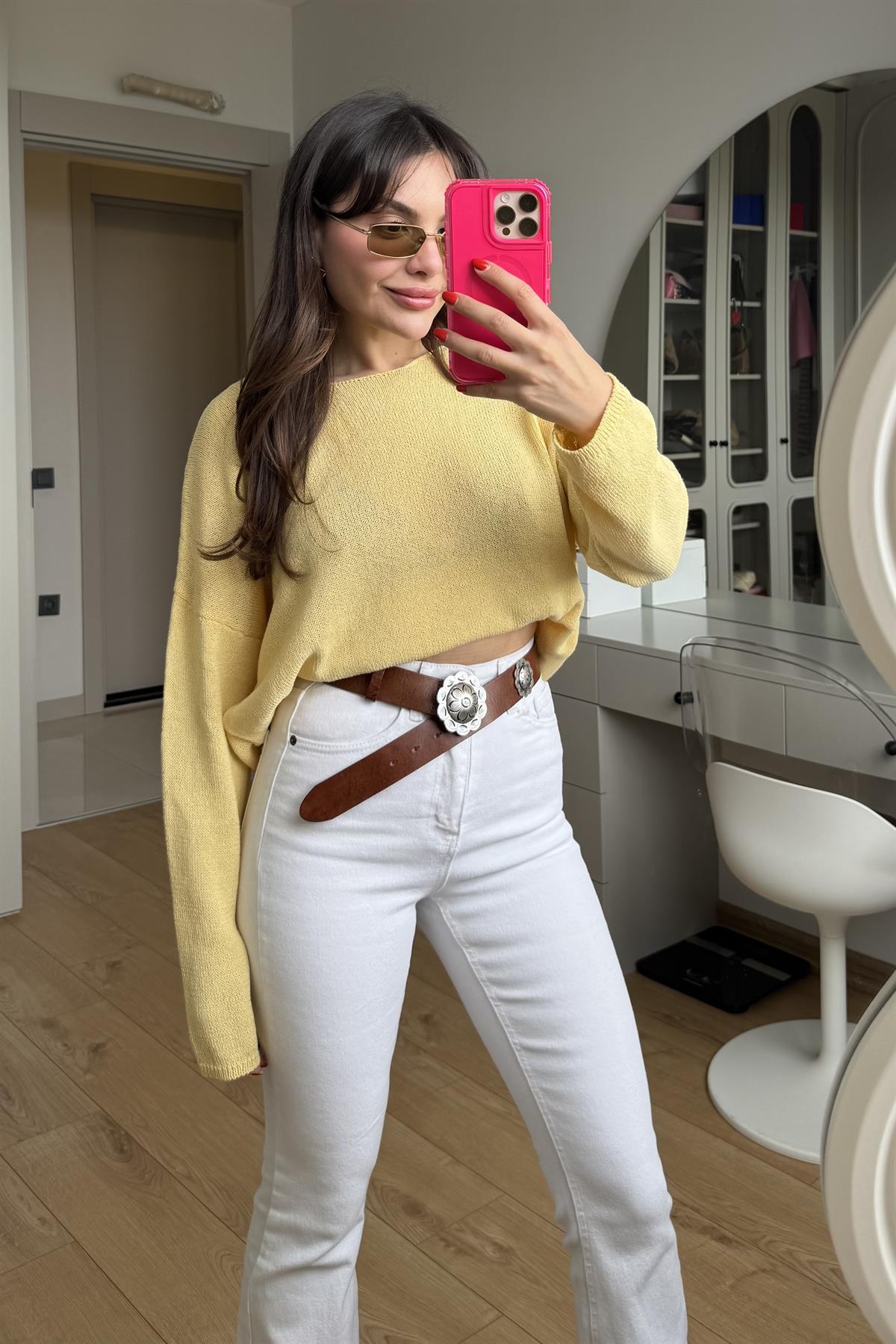 İtalian Sarı Merserize Triko