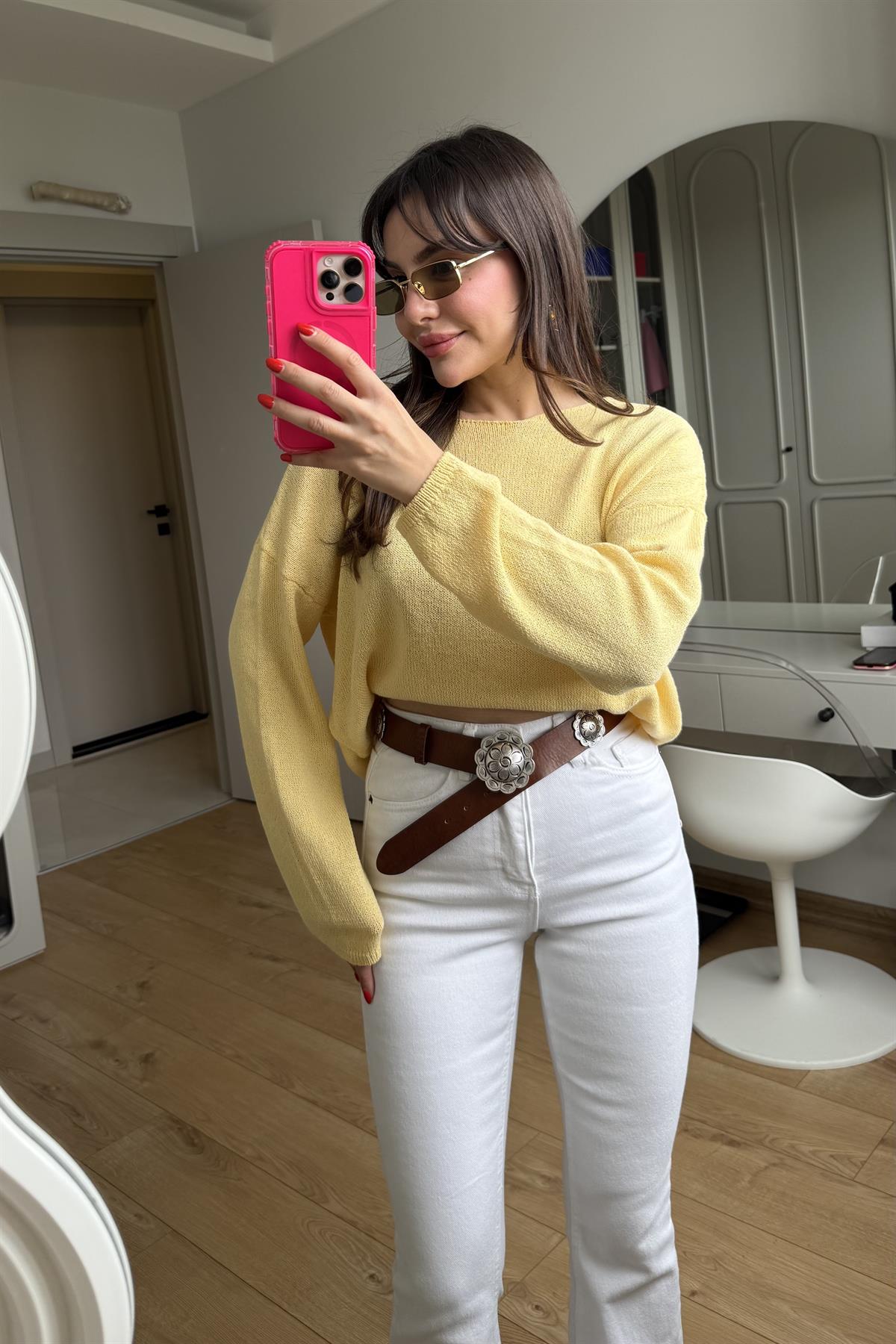 İtalian Sarı Merserize Triko