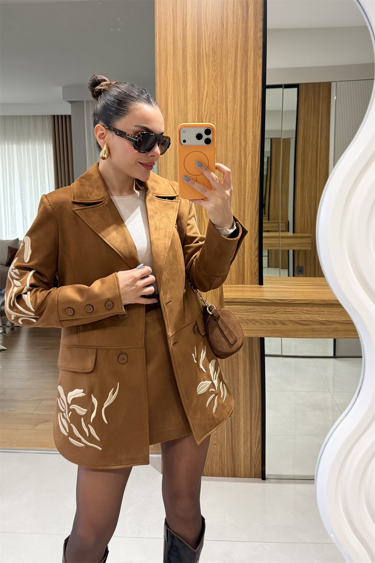 İvana Taba Nakış Süet Tasarım Takım