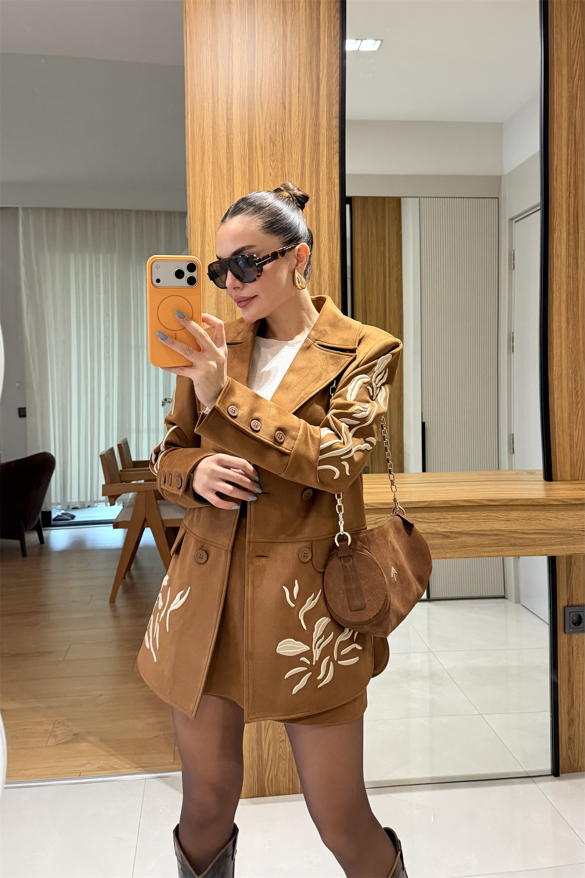 İvana Taba Nakış Süet Tasarım Takım