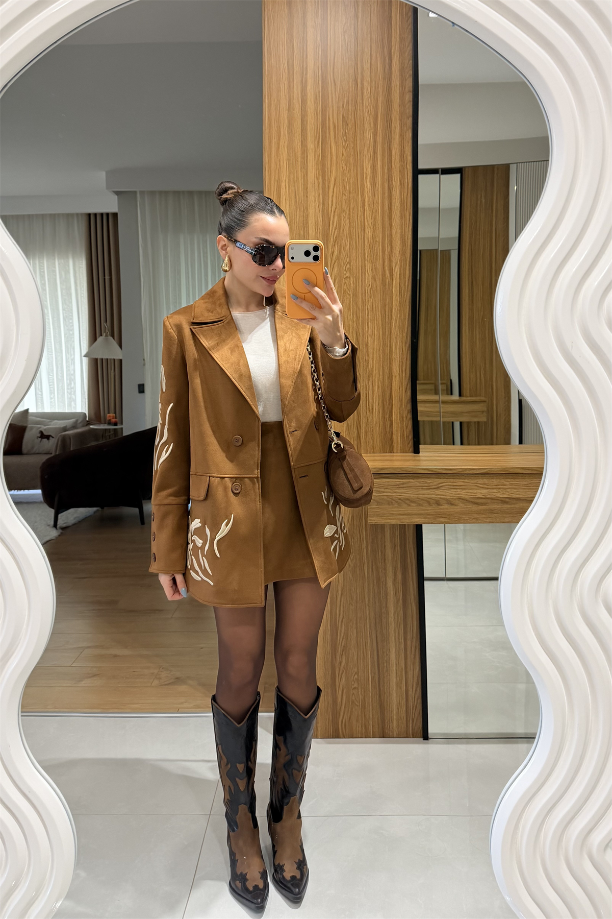 İvana Taba Nakış Süet Tasarım Takım