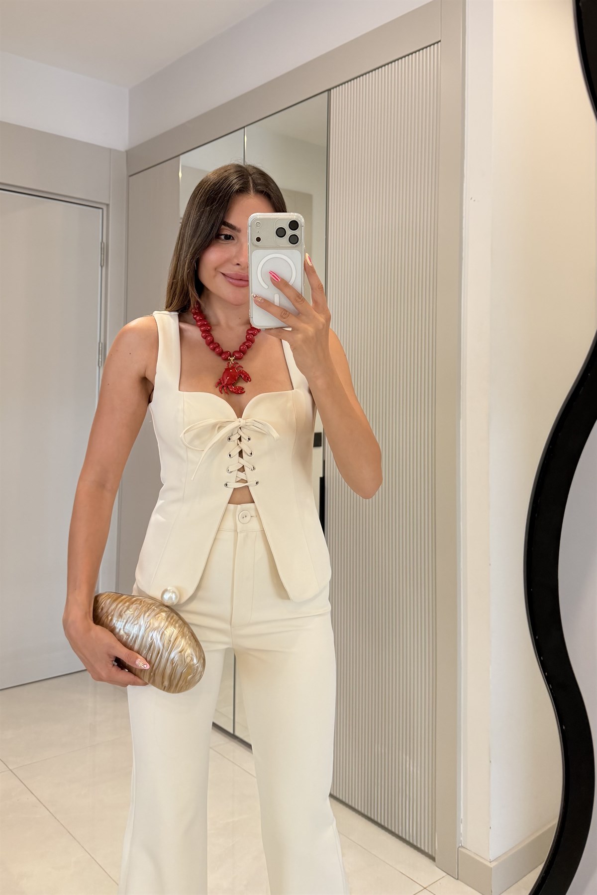 Jackson Bej Kuşgözü Detaylı Premium Takım