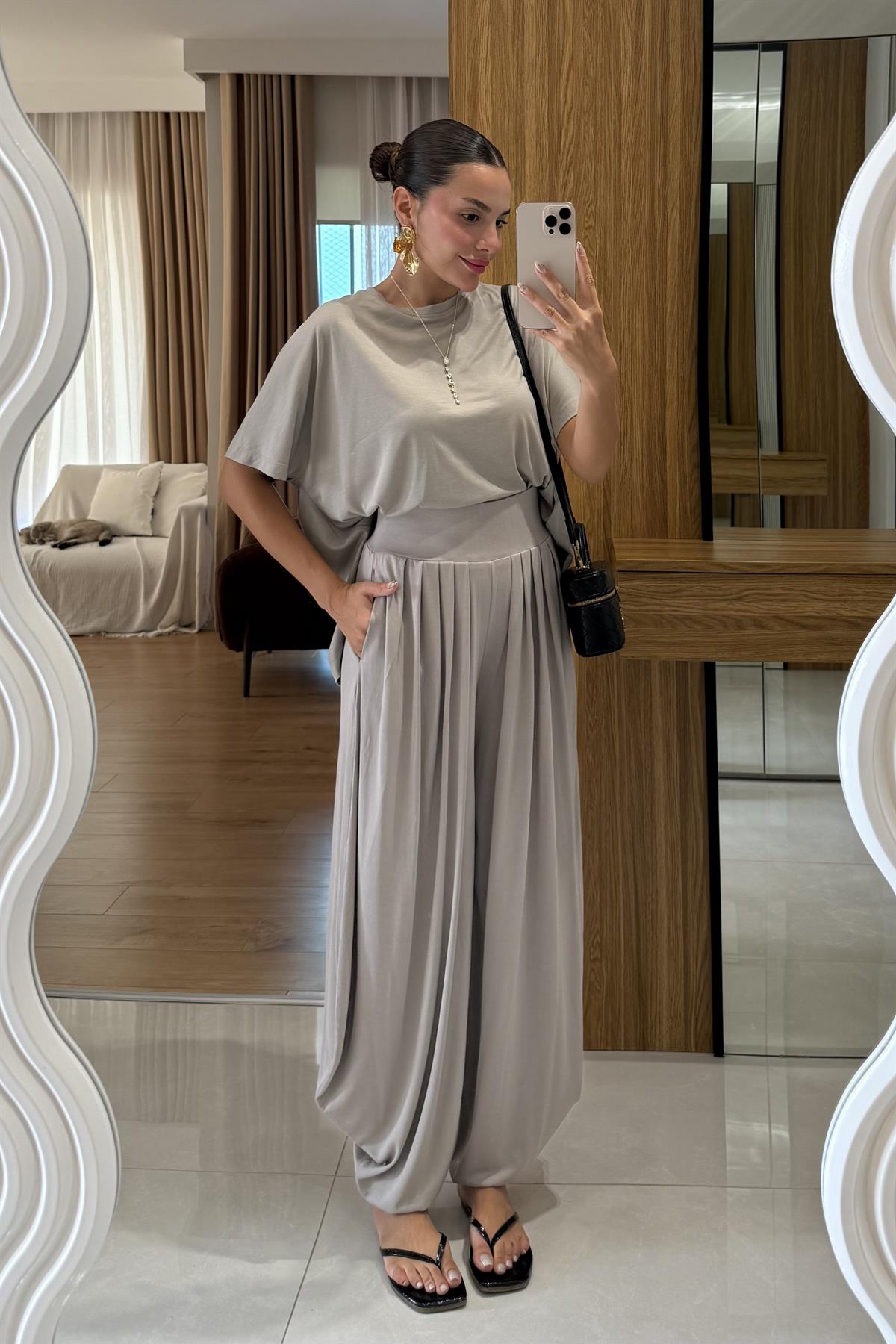 Jaden Taş Şalvar Modal Takım