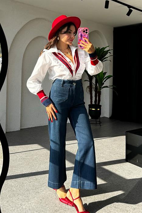 Jadis Cepli Yarım İspanyol Jean