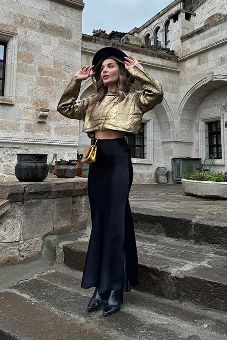 Jambu Siyah Saten Etek