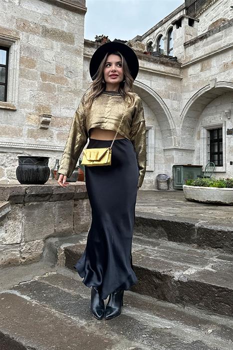 Jambu Siyah Saten Etek