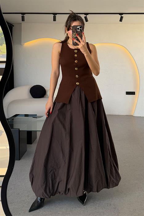 Janko Acı Kahve Balon Etek 