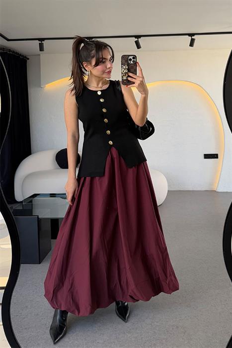 Janko Bordo Balon Etek 