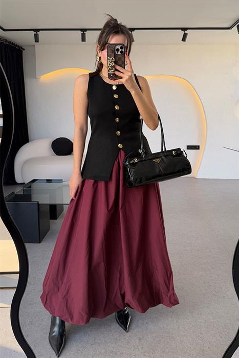 Janko Bordo Balon Etek 