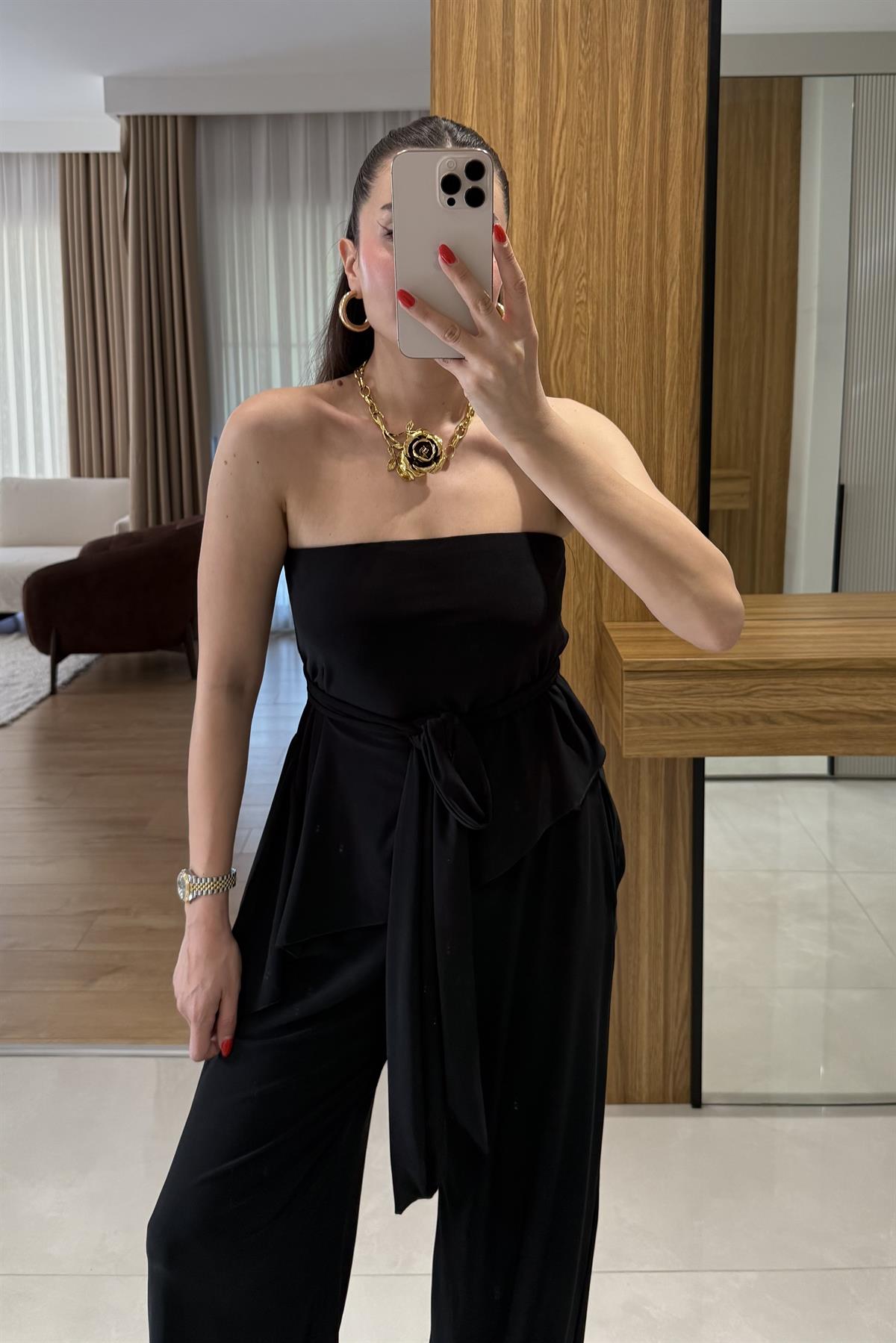 Johnson Siyah Kuşaklı Sandy Takım