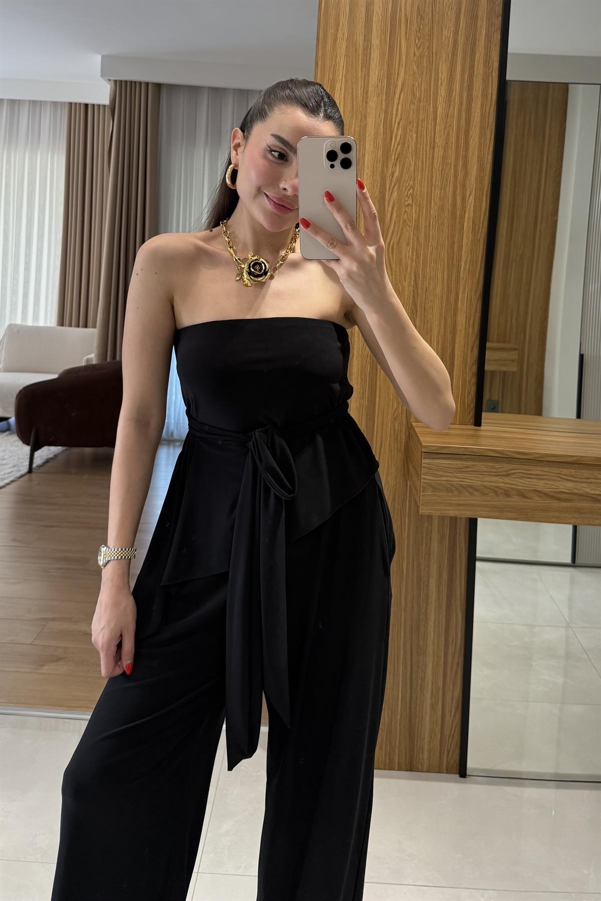 Johnson Siyah Kuşaklı Sandy Takım