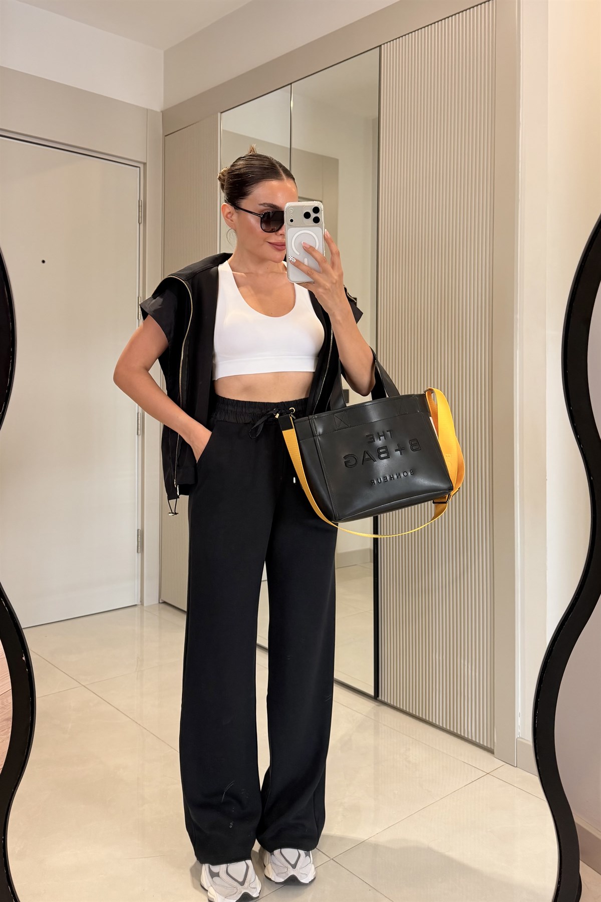 Kalia Siyah Premium Yelekli Modal Takım