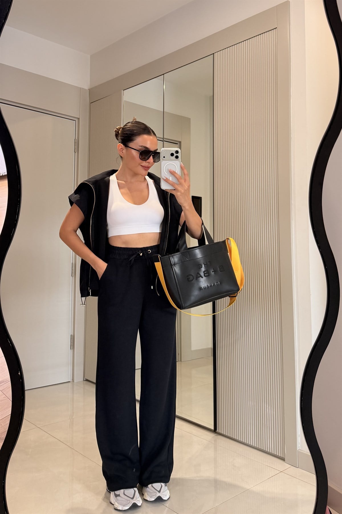 Kalia Siyah Premium Yelekli Modal Takım