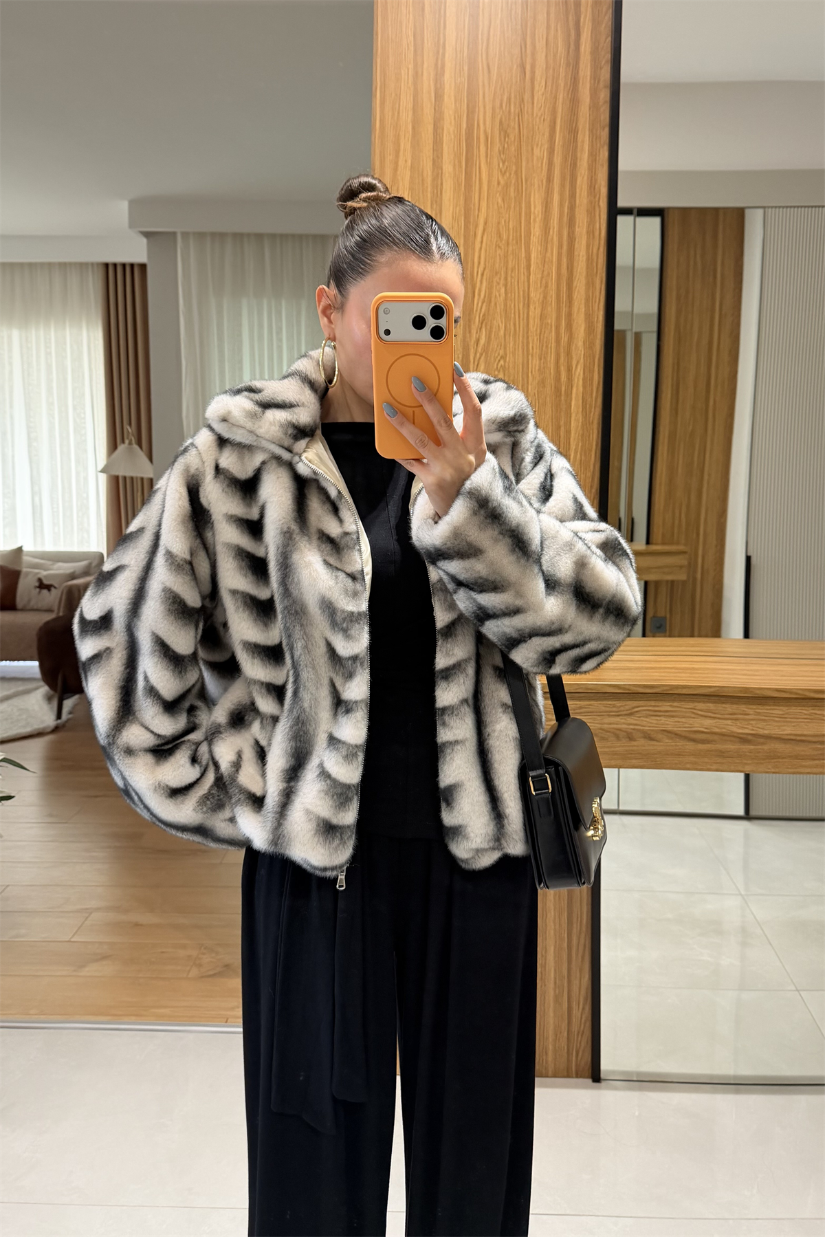 Katerina Krem Renk Geçişli Kürk