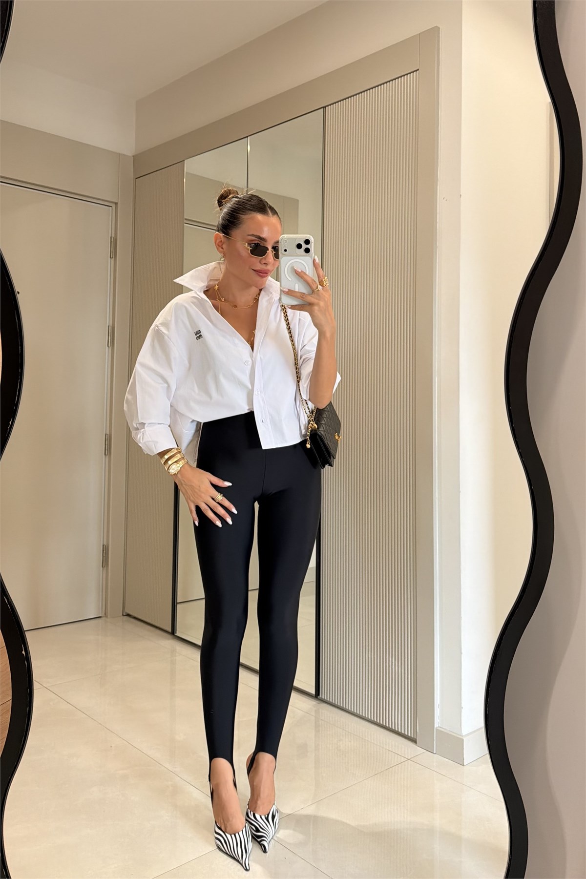 Katherina Beyaz Marka Model Poplin Gömlek