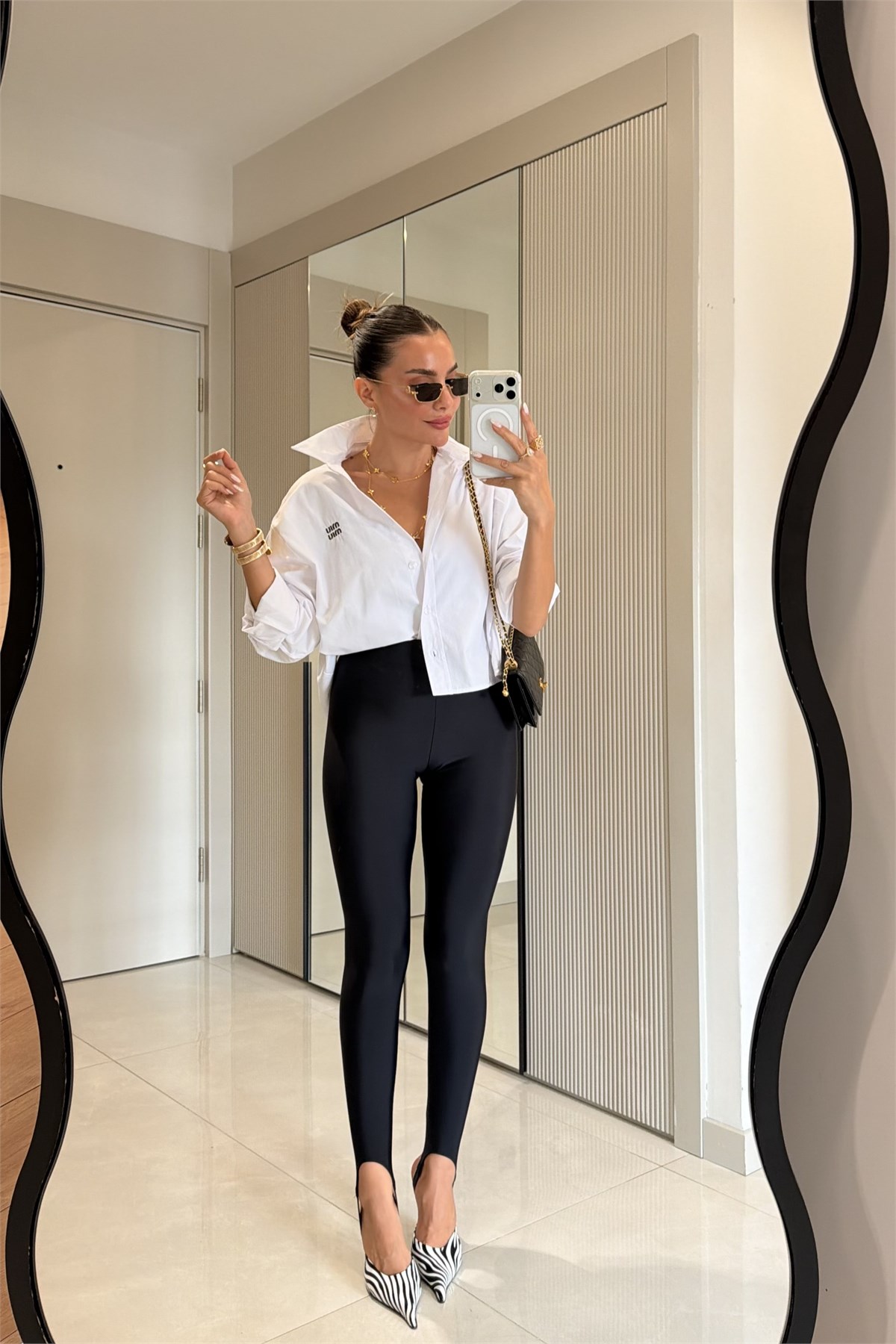 Katherina Beyaz Marka Model Poplin Gömlek