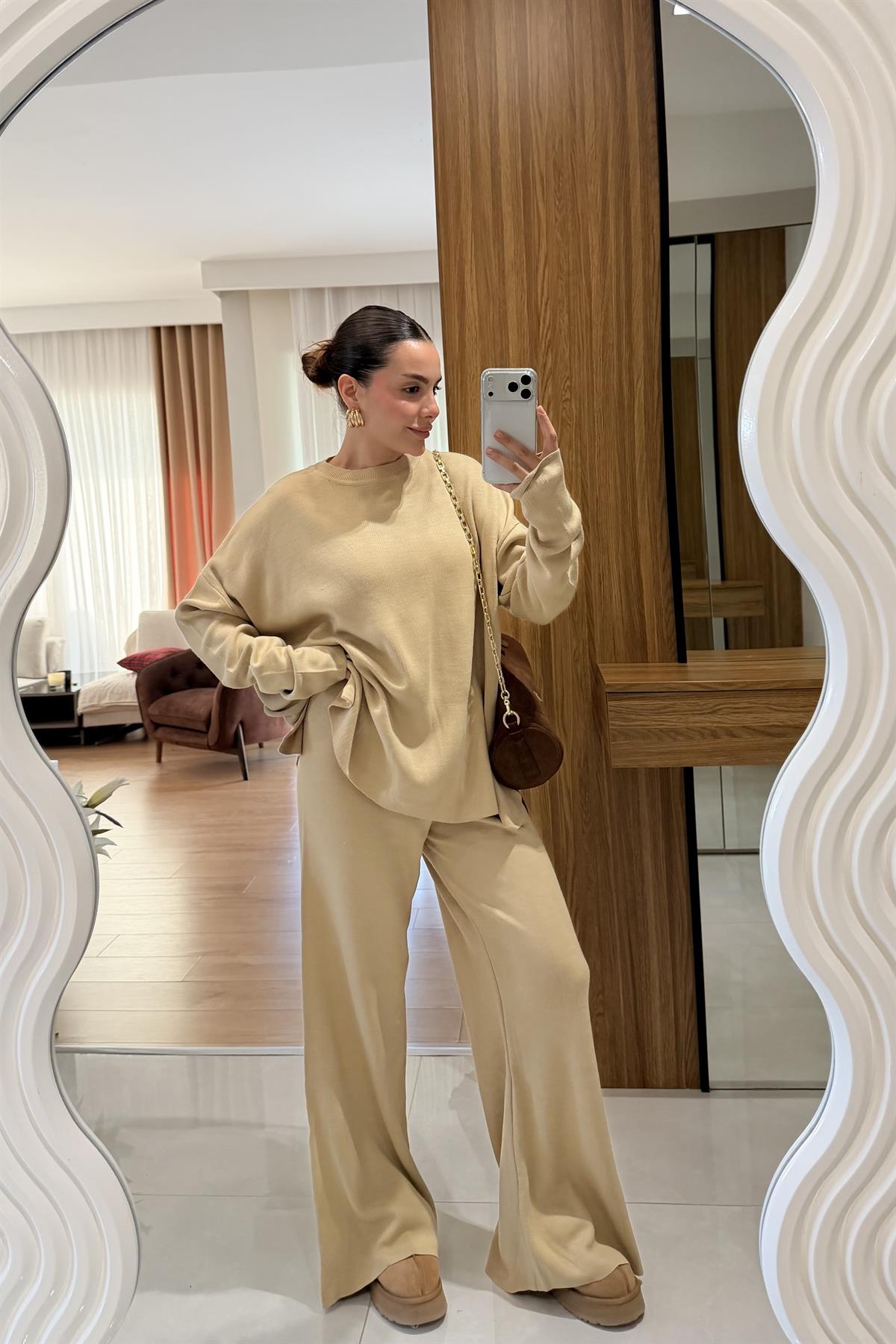 Kathia Camel Triko Takım