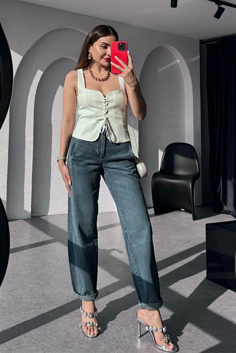 Kayzen Cep Detaylı Slouchy Jean