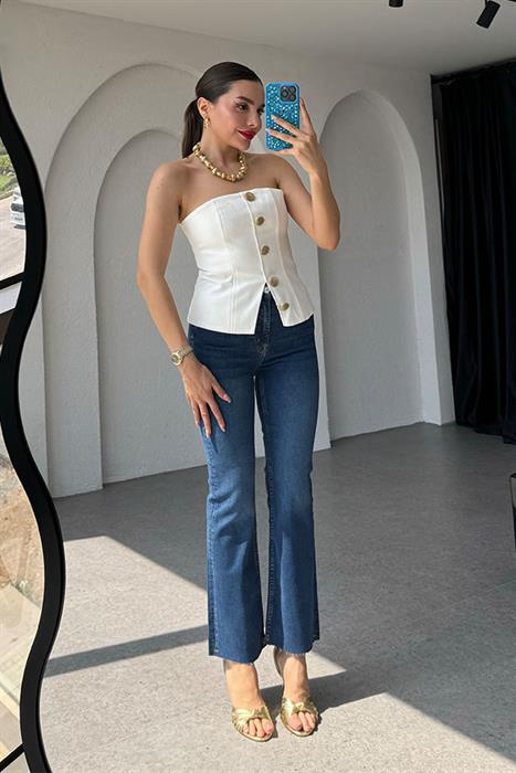 Keisy Dark Orjinal Flare Jean